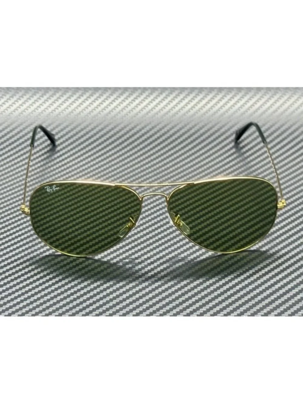 New Ray-Ban Men  Arista Gold Sunglasses  58- 14- 135